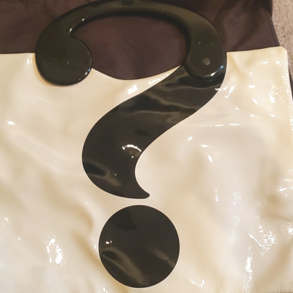 Kate Spade Pardon My French Jocelyn Clutch Leather Question Mark Bag - Picture 4 of 9